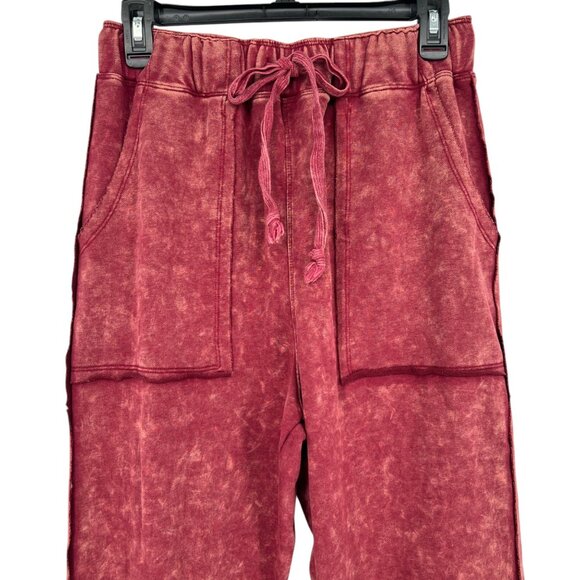 Oli & Hali Cabernet Tie Dye Sweatpants Size Small - Picture 2 of 10